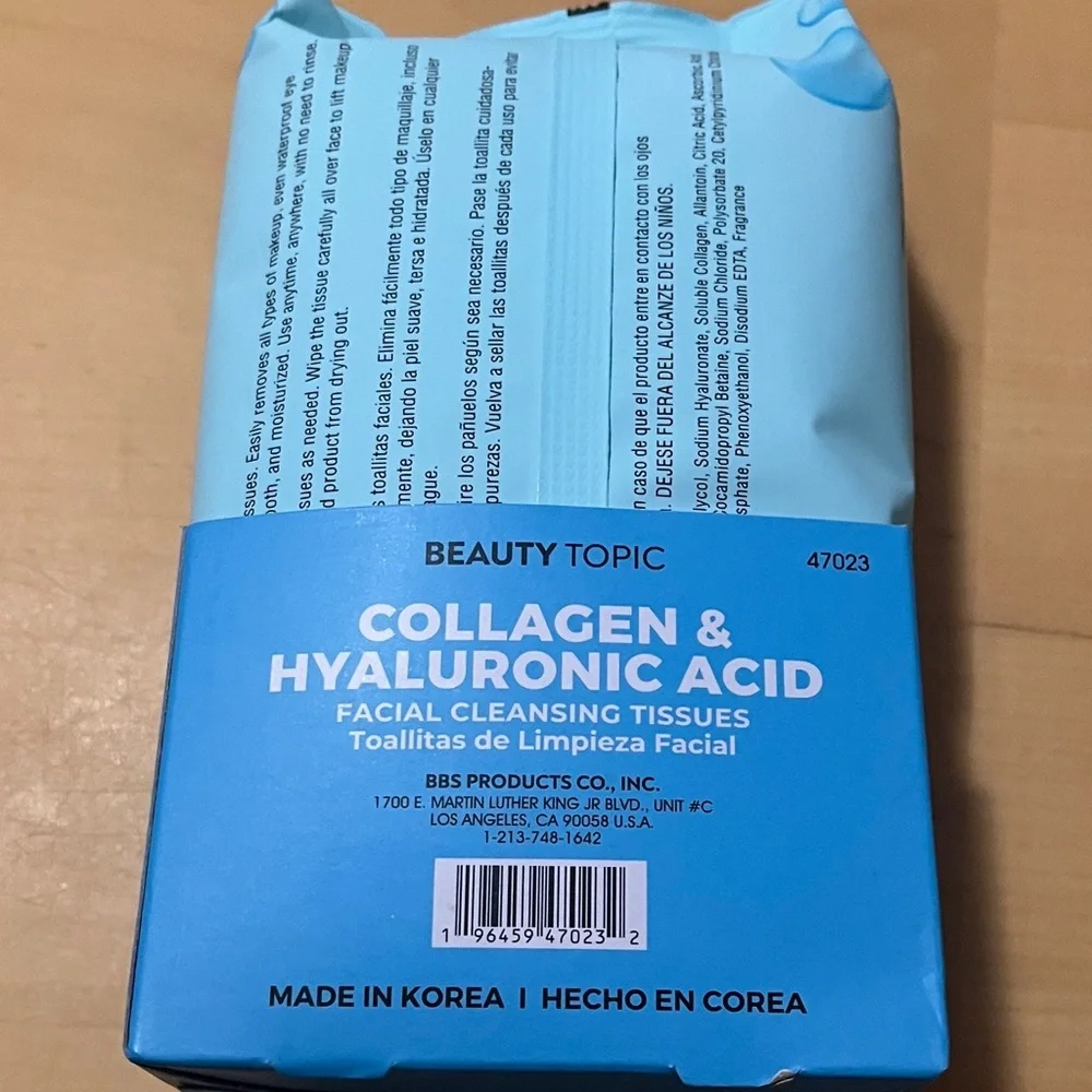 Facial Cleansing Tissues - Blue